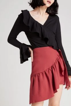 STORETS SALE Kate Asymmetric Ruffle Skirt