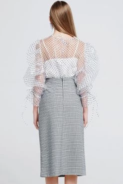 STORETS SALE Jennet Frayed Midi Skirt CLOTHING