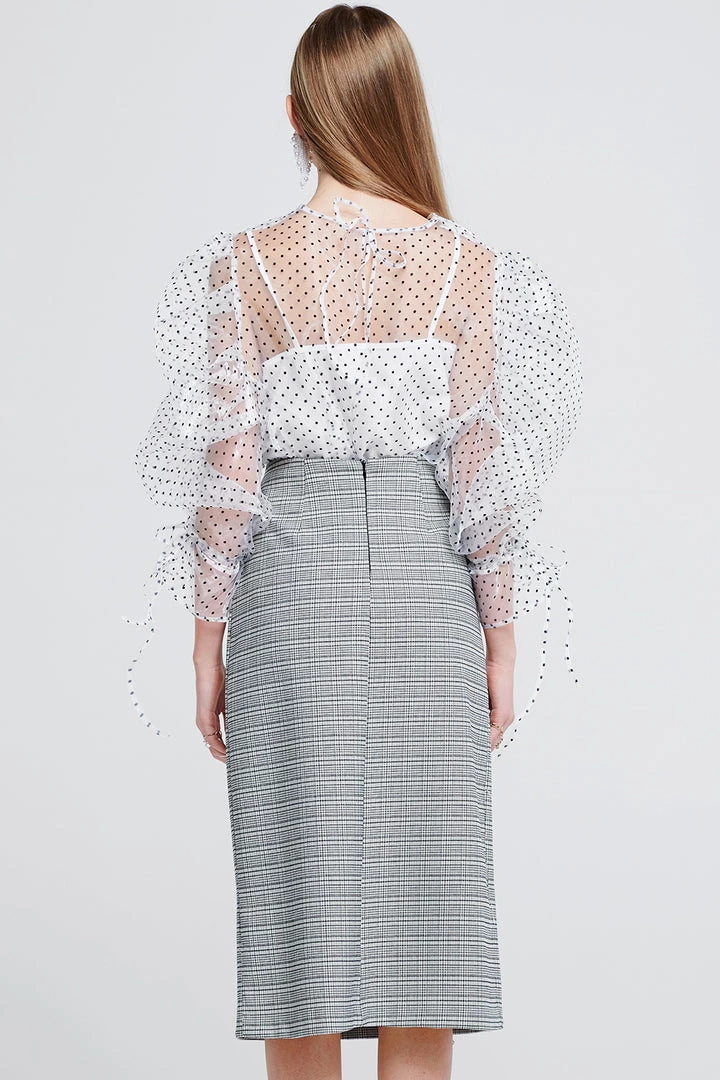 STORETS SALE Jennet Frayed Midi Skirt CLOTHING