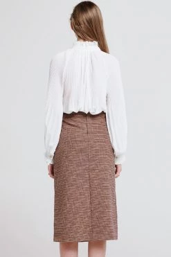 STORETS SALE Jennet Frayed Midi Skirt CLOTHING