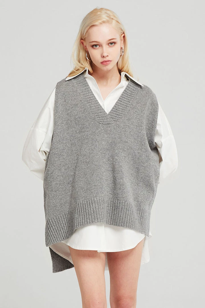 STORETS Lyla Oversized Knit Vest BEST-SELLERS