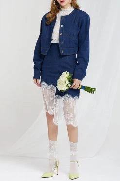 STORETS SALE Cristie Cropped Denim Jacket