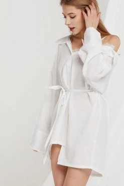 STORETS CLOTHING Vera Asymmetric Shirt Dress-2 Colors