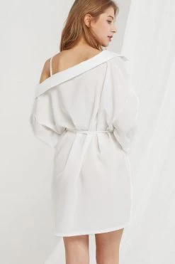 STORETS CLOTHING Vera Asymmetric Shirt Dress-2 Colors