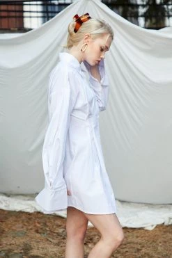 STORETS CLOTHING Blair Pintuck Shirt Dress