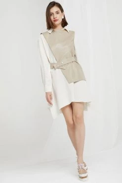 STORETS Knox Pleather Vest And Dress Set CLOTHING