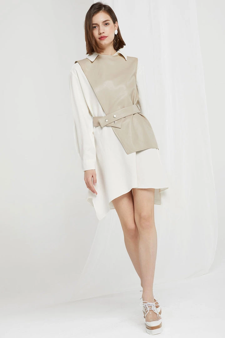 STORETS Knox Pleather Vest And Dress Set CLOTHING