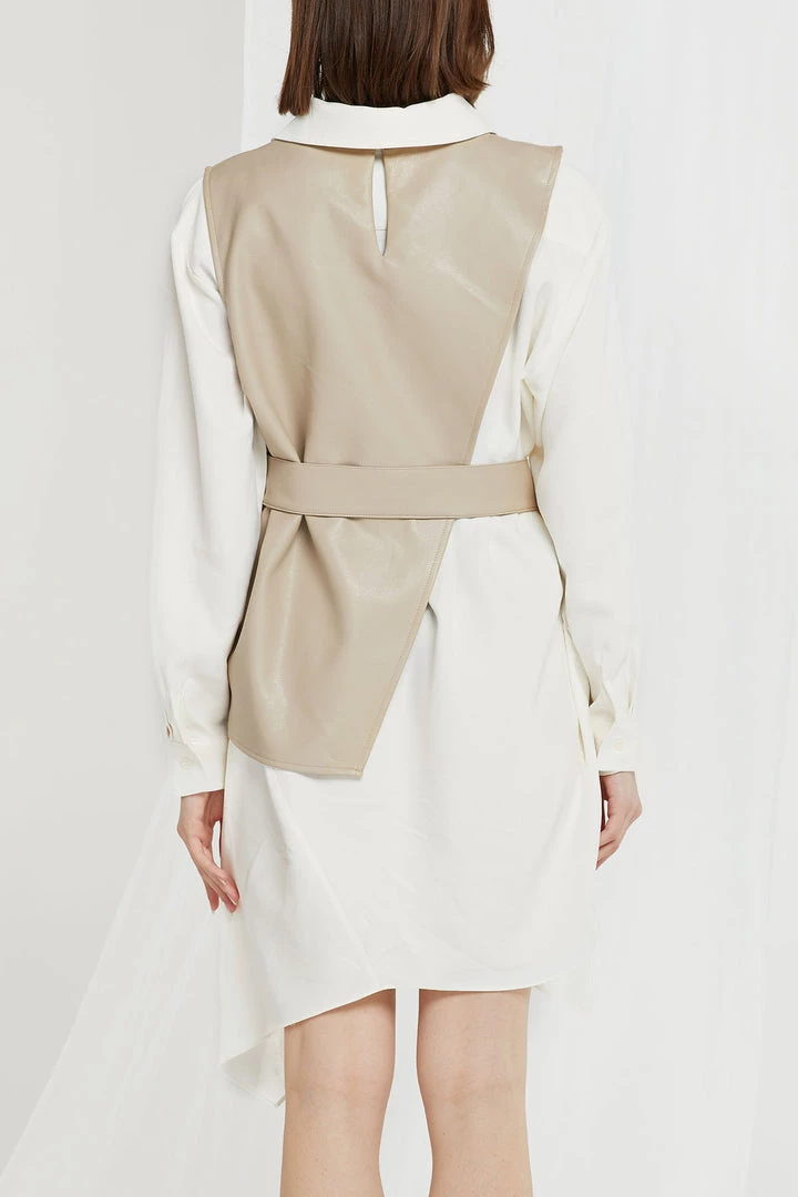 STORETS Knox Pleather Vest And Dress Set CLOTHING