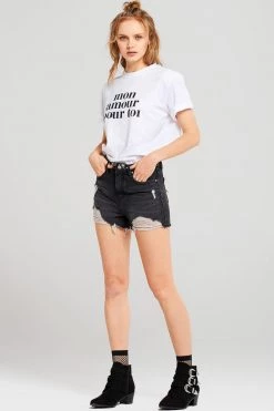 STORETS CLOTHING Siara Distressed Shorts