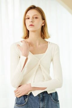 STORETS Amy Ribbed Cardigan Set