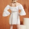 STORETS Camila Sheer Smocked Dress