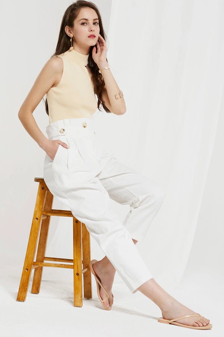 STORETS CLOTHING Ainsley High Waist Pegged Pants