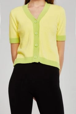 STORETS Lucy Contrast Trim Cardigan