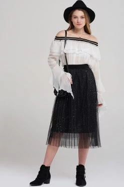 STORETS SALE Jill Tiered Ruffle Blouse