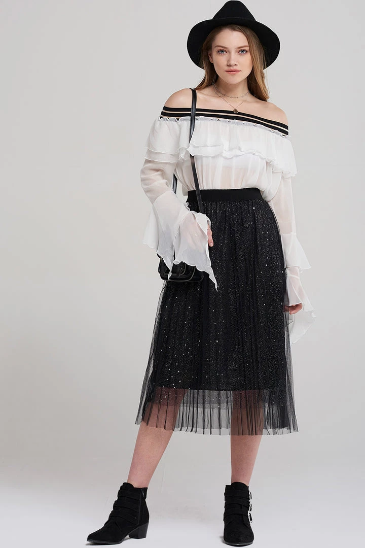 STORETS SALE Jill Tiered Ruffle Blouse