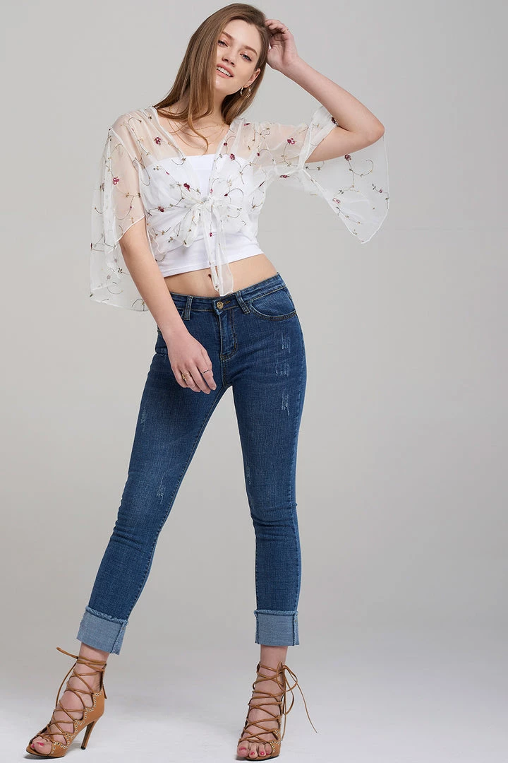 STORETS SALE Lori Roll Up Jeans