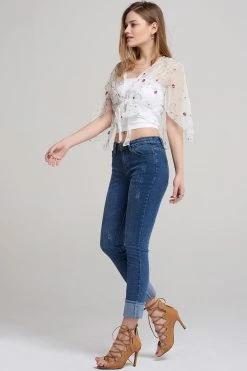 STORETS SALE Lori Roll Up Jeans