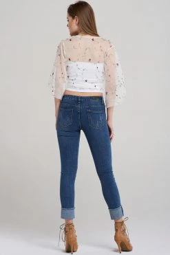 STORETS SALE Lori Roll Up Jeans