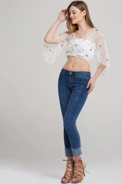 STORETS SALE Lori Roll Up Jeans