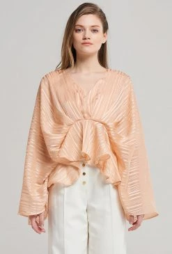 STORETS Linda Draped Shawl Blouse CLOTHING