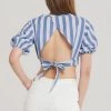STORETS Alice Stripe Ribbon Blouse CLOTHING
