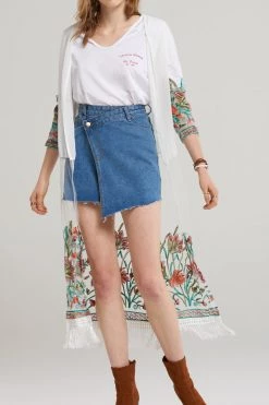 STORETS SALE CLOTHING Jiny Sheer Shawl Robe