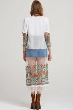 STORETS SALE CLOTHING Jiny Sheer Shawl Robe