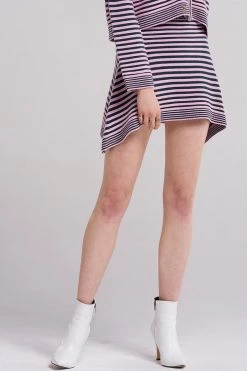 STORETS SALE Velma Striped Knit Skirt