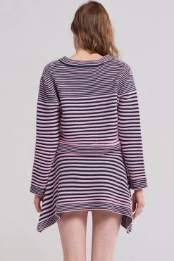 STORETS SALE Velma Striped Knit Skirt