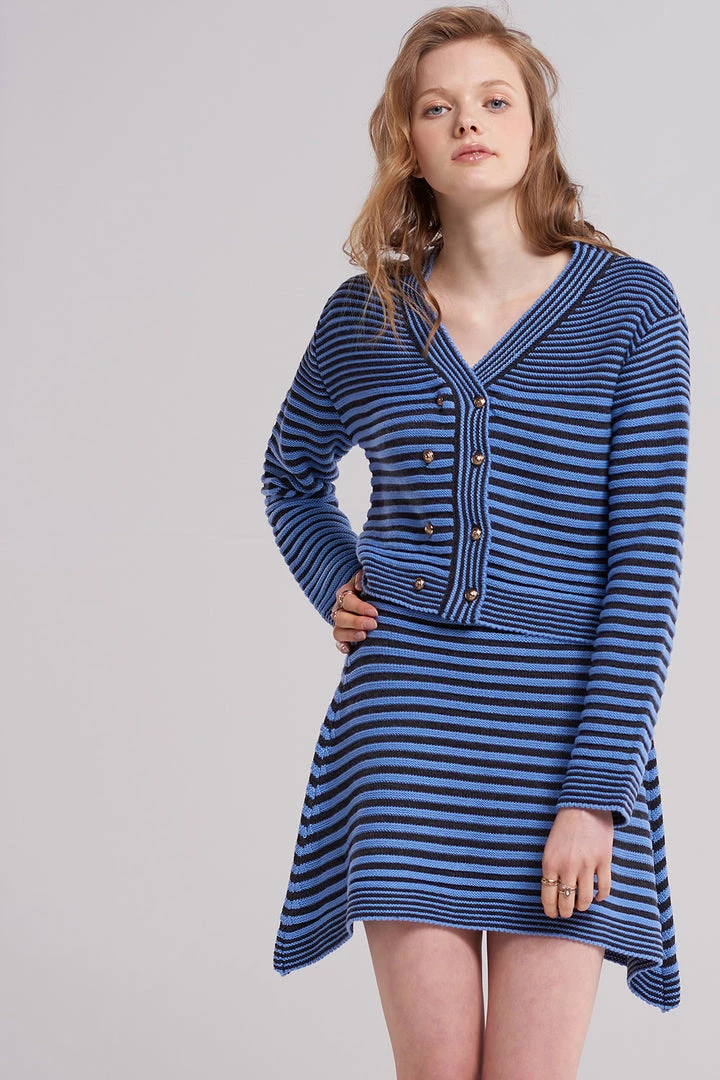 STORETS SALE Betty Stripe Mix Cardigan CLOTHING