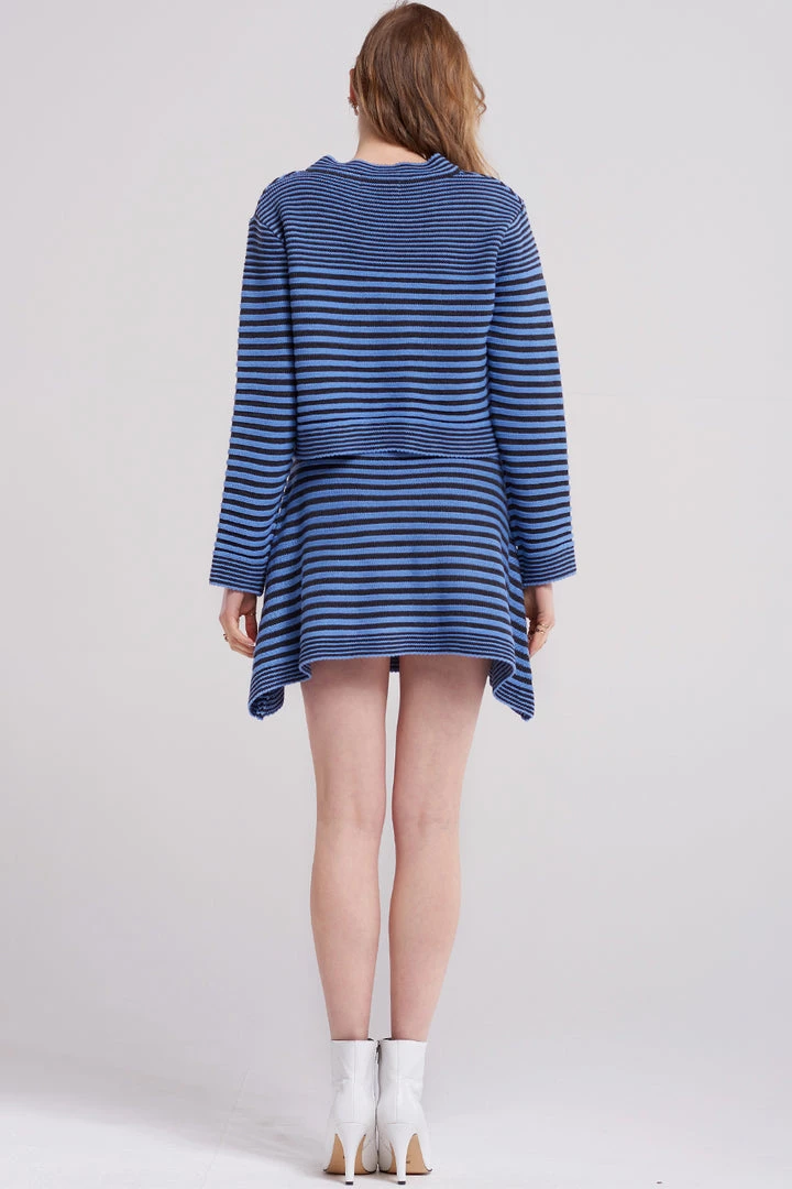 STORETS SALE Velma Striped Knit Skirt