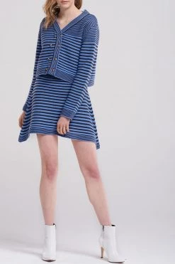 STORETS SALE Betty Stripe Mix Cardigan CLOTHING