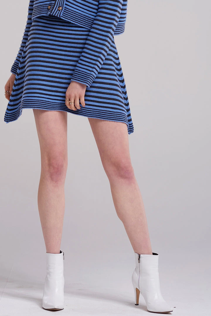 STORETS SALE Velma Striped Knit Skirt
