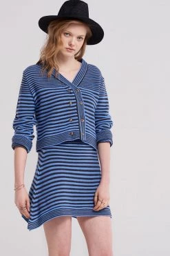 STORETS SALE Velma Striped Knit Skirt