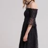 STORETS SALE Gemma Shirred Lacy Dress CLOTHING