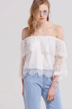 STORETS SALE Arial Chabet Lace Blouse CLOTHING