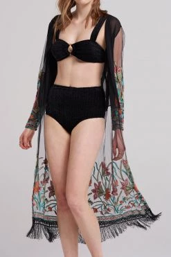 STORETS SALE CLOTHING Jiny Sheer Shawl Robe