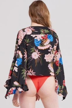 STORETS SALE CLOTHING Miya Floral Tie Blouse