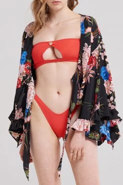 STORETS SALE CLOTHING Miya Floral Tie Blouse