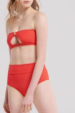 STORETS SALE CLOTHING Liv Button Cut Bikini Top