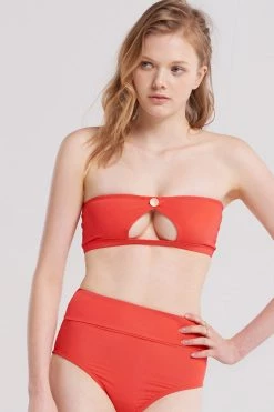 STORETS SALE CLOTHING Liv Button Cut Bikini Top
