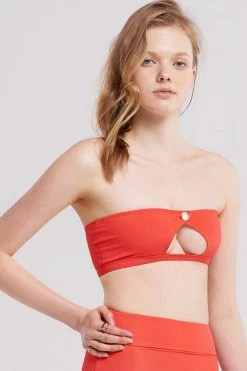 STORETS SALE CLOTHING Liv Button Cut Bikini Top