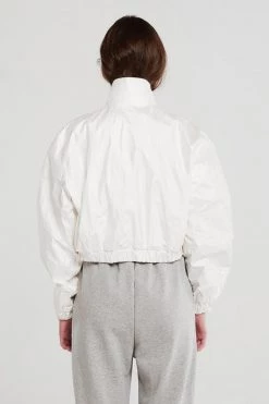 STORETS CLOTHING Sophia Crinkled Bomber Jacket