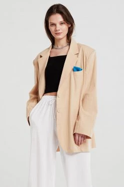STORETS Brianna Oversized Handkerchief Blazer