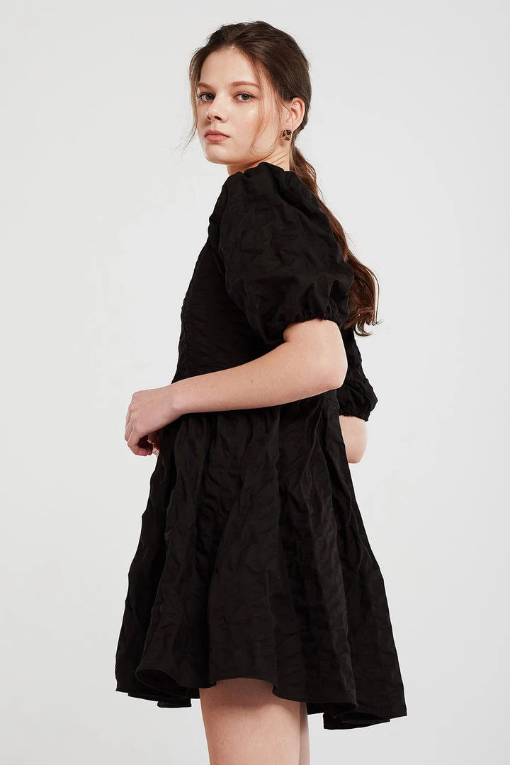 STORETS Aria Textured Puffed Dress CLOTHING