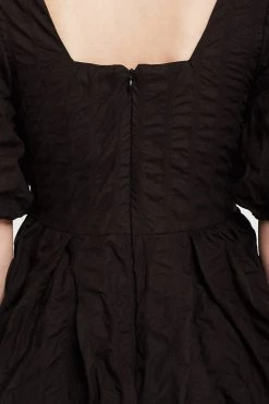 STORETS Aria Textured Puffed Dress CLOTHING