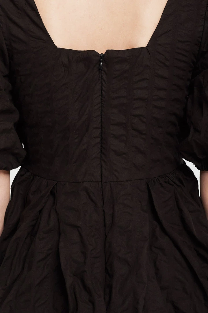 STORETS Aria Textured Puffed Dress CLOTHING