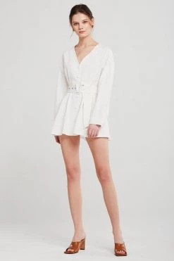 STORETS Layla Linen Belted Mini Dress CLOTHING