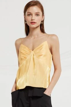 STORETS Kensley Crinkle Satin Cami Top