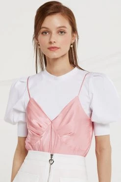 STORETS Kensley Crinkle Satin Cami Top